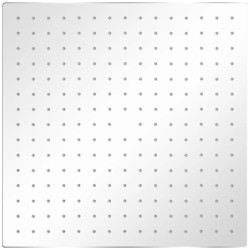 vidaXL Regenbrause Edelstahl 40x40 cm Quadratisch