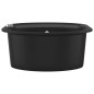 vidaXL Granitspüle Einzelbecken Oval Schwarz vidaXL Granitspüle Einzelbecken Oval Schwarz