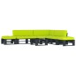 vidaXL 6-tlg. Paletten-Lounge-Set Schwarz Imprägniertes Kiefernholz vidaXL 6-tlg. Paletten-Lounge-Set Schwarz Imprägniertes Kiefernholz