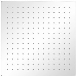 vidaXL Regenduschkopf Edelstahl 30x30 cm Quadratisch