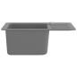 vidaXL Granitspüle Einzelbecken Grau vidaXL Granitspüle Einzelbecken Grau