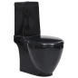 vidaXL WC Keramik-Toilette Badezimmer Rund Senkrechter Abgang Schwarz vidaXL WC Keramik-Toilette Badezimmer Rund Senkrechter Abgang Schwarz