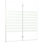 vidaXL Duschabtrennung 120x140 cm Hartglas Streifen vidaXL Duschabtrennung 120x140 cm Hartglas Streifen