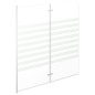 vidaXL Duschabtrennung 120x140 cm Hartglas Streifen vidaXL Duschabtrennung 120x140 cm Hartglas Streifen