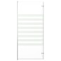 vidaXL Duschabtrennung 120x140 cm Hartglas Streifen vidaXL Duschabtrennung 120x140 cm Hartglas Streifen