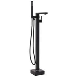 vidaXL Freistehende Badewannenarmatur Schwarz Edelstahl 90 cm 
