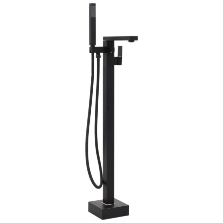 vidaXL Freistehende Badewannenarmatur Schwarz Edelstahl 90 cm 