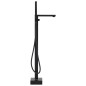 vidaXL Freistehende Badewannenarmatur Schwarz Edelstahl 90 cm vidaXL Freistehende Badewannenarmatur Schwarz Edelstahl 90 cm