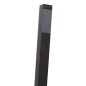 vidaXL Freistehende Badewannenarmatur Schwarz Edelstahl 90 cm vidaXL Freistehende Badewannenarmatur Schwarz Edelstahl 90 cm