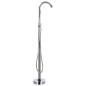 vidaXL Freistehende Badewannenarmatur Edelstahl 118,5 cm vidaXL Freistehende Badewannenarmatur Edelstahl 118,5 cm