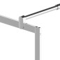 vidaXL Duschwand mit Ablage für Walk-In-Dusche Chrom 80x195 cm ESG vidaXL Duschwand mit Ablage für Walk-In-Dusche Chrom 80x195 cm ESG