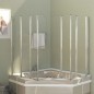 vidaXL Duschabtrennung 120x140 cm Hartglas Transparent vidaXL Duschabtrennung 120x140 cm Hartglas Transparent