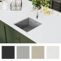 vidaXL Granitspüle Einzelbecken Grau vidaXL Granitspüle Einzelbecken Grau