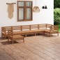 vidaXL 7-tlg. Garten-Lounge-Set Massivholz Kiefer Honigbraun vidaXL 7-tlg. Garten-Lounge-Set Massivholz Kiefer Honigbraun