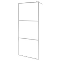 vidaXL Begehbare Duschwand mit voll mattiertem ESG-Glas 100x195 cm