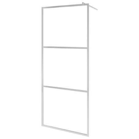 vidaXL Begehbare Duschwand mit voll mattiertem ESG-Glas 100x195 cm