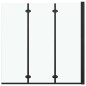 vidaXL Faltbare Duschkabine 3 Paneele ESG 130x138 cm Schwarz vidaXL Faltbare Duschkabine 3 Paneele ESG 130x138 cm Schwarz