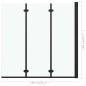 vidaXL Faltbare Duschkabine 3 Paneele ESG 130x138 cm Schwarz vidaXL Faltbare Duschkabine 3 Paneele ESG 130x138 cm Schwarz