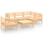 vidaXL 6-tlg. Garten-Lounge-Set Kiefer Massivholz vidaXL 6-tlg. Garten-Lounge-Set Kiefer Massivholz