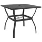 vidaXL Gartentisch Anthrazit 81,5x81,5x72 cm Stahl vidaXL Gartentisch Anthrazit 81,5x81,5x72 cm Stahl