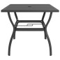 vidaXL Gartentisch Anthrazit 81,5x81,5x72 cm Stahl vidaXL Gartentisch Anthrazit 81,5x81,5x72 cm Stahl