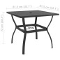 vidaXL Gartentisch Anthrazit 81,5x81,5x72 cm Stahl vidaXL Gartentisch Anthrazit 81,5x81,5x72 cm Stahl