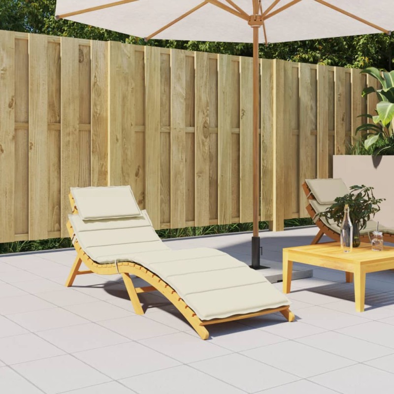 vidaXL Sonnenliegen-Auflage Creme 186x58x3 cm Oxford-Gewebe vidaXL Sonnenliegen-Auflage Creme 186x58x3 cm Oxford-Gewebe