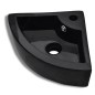 vidaXL Waschbecken mit Überlauf 45 x 32 x 12,5 cm Schwarz vidaXL Waschbecken mit Überlauf 45 x 32 x 12,5 cm Schwarz