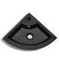 vidaXL Waschbecken mit Überlauf 45 x 32 x 12,5 cm Schwarz vidaXL Waschbecken mit Überlauf 45 x 32 x 12,5 cm Schwarz