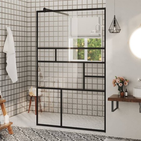 vidaXL Duschwand für Begehbare Dusche mit Klarem ESG Glas 100x195 cm