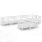 vidaXL 8-tlg. Garten-Lounge-Set Massivholz Kiefer Weiß vidaXL 8-tlg. Garten-Lounge-Set Massivholz Kiefer Weiß
