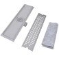 vidaXL Lineare Duschrinnen 2 Stk. Wellen 530 x 140 mm Edelstahl vidaXL Lineare Duschrinnen 2 Stk. Wellen 530 x 140 mm Edelstahl