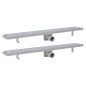 vidaXL Lineare Duschrinnen 2 Stk. Linien 830 x 140 mm Edelstahl vidaXL Lineare Duschrinnen 2 Stk. Linien 830 x 140 mm Edelstahl