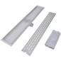 vidaXL Lineare Duschrinnen 2 Stk. Linien 830 x 140 mm Edelstahl vidaXL Lineare Duschrinnen 2 Stk. Linien 830 x 140 mm Edelstahl