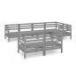 vidaXL 7-tlg. Garten-Lounge-Set Massivholz Kiefer Grau vidaXL 7-tlg. Garten-Lounge-Set Massivholz Kiefer Grau