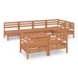 vidaXL 8-tlg. Garten-Lounge-Set Massivholz Kiefer Honigbraun vidaXL 8-tlg. Garten-Lounge-Set Massivholz Kiefer Honigbraun