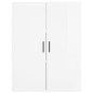 vidaXL Highboard Hochglanz-Weiß 69,5x34x180 cm Holzwerkstoff vidaXL Highboard Hochglanz-Weiß 69,5x34x180 cm Holzwerkstoff