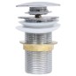 vidaXL Ablaufgarnitur ohne Überlauf Chrom 6,4x6,4x9,1 cm vidaXL Ablaufgarnitur ohne Überlauf Chrom 6,4x6,4x9,1 cm