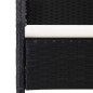 vidaXL Gartenstühle 2 Stk. Poly-Rattan Schwarz vidaXL Gartenstühle 2 Stk. Poly-Rattan Schwarz