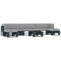vidaXL 6-tlg. Paletten-Lounge-Set Schwarz Imprägniertes Kiefernholz vidaXL 6-tlg. Paletten-Lounge-Set Schwarz Imprägniertes Kiefernholz