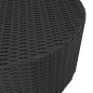 vidaXL Teetisch Schwarz 68x68x30 cm Poly Rattan vidaXL Teetisch Schwarz 68x68x30 cm Poly Rattan