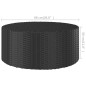 vidaXL Teetisch Schwarz 68x68x30 cm Poly Rattan vidaXL Teetisch Schwarz 68x68x30 cm Poly Rattan