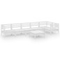 vidaXL 7-tlg. Garten-Lounge-Set Massivholz Kiefer Weiß vidaXL 7-tlg. Garten-Lounge-Set Massivholz Kiefer Weiß