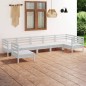 vidaXL 7-tlg. Garten-Lounge-Set Massivholz Kiefer Weiß vidaXL 7-tlg. Garten-Lounge-Set Massivholz Kiefer Weiß