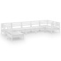 vidaXL 7-tlg. Garten-Lounge-Set Massivholz Kiefer Weiß vidaXL 7-tlg. Garten-Lounge-Set Massivholz Kiefer Weiß