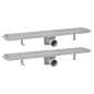 vidaXL Lineare Duschrinnen 2 Stk. 630 x 140 mm Edelstahl vidaXL Lineare Duschrinnen 2 Stk. 630 x 140 mm Edelstahl