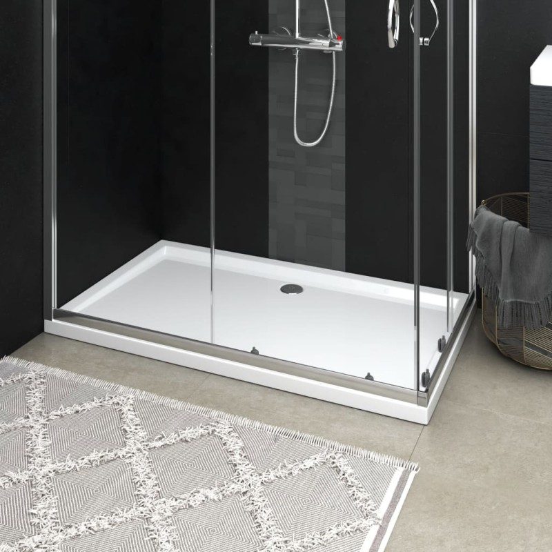 vidaXL Duschtasse ABS Rechteckig Weiß 70x120 cm vidaXL Duschtasse ABS Rechteckig Weiß 70x120 cm