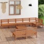 vidaXL 9-tlg. Garten-Lounge-Set Massivholz Kiefer Honigbraun vidaXL 9-tlg. Garten-Lounge-Set Massivholz Kiefer Honigbraun