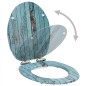 vidaXL Toilettensitze 2 Stk. mit Soft-Close-Deckel MDF Altholz-Design vidaXL Toilettensitze 2 Stk. mit Soft-Close-Deckel MDF Altholz-Design