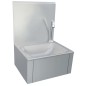 vidaXL Handwaschbecken mit Wasserhahn und Seifenspender Edelstahl vidaXL Handwaschbecken mit Wasserhahn und Seifenspender Edelstahl